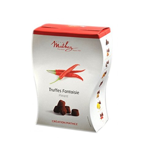 Mathez Schokoladentrüffel Trüffelpralinés mit Chili 250g Truffes Fantaisie von Chocolat Mathez