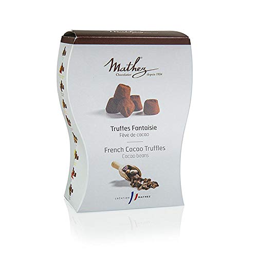 Trüffelkonfekt - Pralinen, mit Kakaobohnensplittern, Mathez, 250 g von Mathez