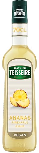 Mathieu Teisseire Ananas Sirup, für Getränke, Erfrischungsgetränke, Cocktails und Desserts, Flasche 70 cl von Mathieu Teisseire