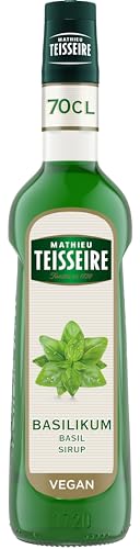 Mathieu Teisseire Basilikum Sirup, für Getränke, Erfrischungsgetränke, Cocktails und Desserts, Flasche 70 cl von Mathieu Teisseire