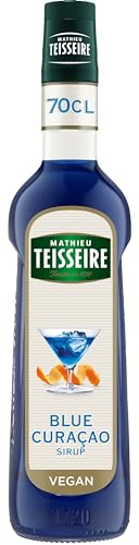 Mathieu Teisseire Le Blue Sirup, für Getränke, Erfrischungsgetränke, Cocktails und Desserts, Flasche 70 cl von Mathieu Teisseire