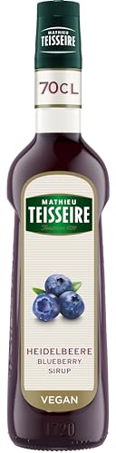 Mathieu Teisseire Heidelbeere Sirup, für Getränke, Erfrischungsgetränke, Cocktails und Desserts, Flasche 70 cl von Mathieu Teisseire