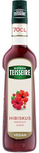 Mathieu Teisseire Hibiskus Sirup, für Getränke, Erfrischungsgetränke, Cocktails und Desserts, Flasche 70 cl von Mathieu Teisseire