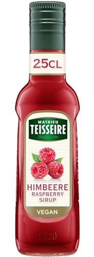 Mathieu Teisseire Himbeere Sirup, für Getränke, Erfrischungsgetränke, Cocktails, Kaffee und Desserts, Flasche 25 cl von Mathieu Teisseire