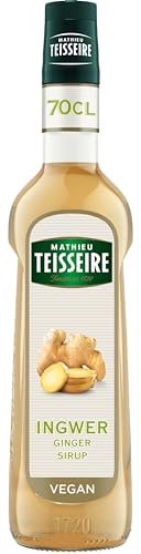 Mathieu Teisseire Ingwer Sirup, für Getränke, Erfrischungsgetränke, Cocktails und Desserts, Flasche 70 cl von Mathieu Teisseire