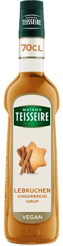 Mathieu Teisseire Lebkuchen-Sirup, Für Getränke, Erfrischungsgetränke, Cocktails, Kaffee und Desserts, 70cl Flasche von Mathieu Teisseire