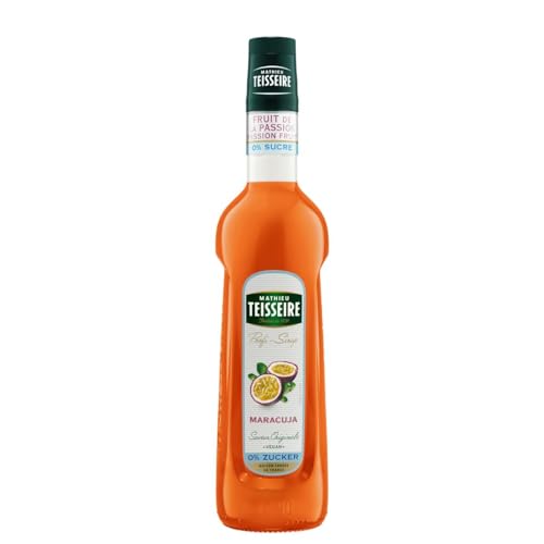Mathieu Teisseire Maracuja Sirup 0% zuckerfreier Sirup, Für Getränke, Erfrischungsgetränke, Cocktails und Desserts, 70cl Flasche von Mathieu Teisseire