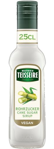 Mathieu Teisseire Rohrzucker Sirup, für Getränke, Erfrischungsgetränke, Cocktails, Kaffee und Desserts, Flasche 25 cl von Mathieu Teisseire