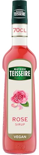 Mathieu Teisseire Rose Sirup, für Getränke, Erfrischungsgetränke, Cocktails und Desserts, Flasche 70 cl von Mathieu Teisseire
