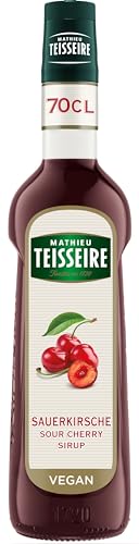 Mathieu Teisseire Sauerkirsche Sirup, Für Getränke, Erfrischungsgetränke, Cocktails und Desserts, 70cl Flasche von Mathieu Teisseire