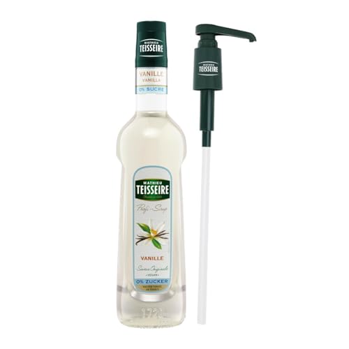 Mathieu Teisseire Vanille Sirup 0% Zucker 1 x 700ml inkl. einer Teisseire Dosierpumpe von Mathieu Teisseire