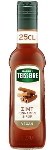 Mathieu Teisseire Zimt Sirup, für Getränke, Erfrischungsgetränke, Cocktails, Kaffee und Desserts, Flasche 25 cl von Mathieu Teisseire