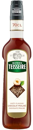 Schokoladensirup Praline, Mathieu Teisseire, für Getränke, Kaffee, Milchshakes, Desserts, Cocktails, Cocktails, ohne Alkohol, 70 cl Flasche Schokoladensirup Praline, Mathieu Teisseire, für Getränke, Kaffee, Milchshakes, Desserts, Cocktails, Cocktails, ohne Alkohol, 70 cl Flasche von Mathieu Teisseire