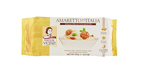 12x Matilde Vicenzi Amaretto d'Italia mit Mandeln Kekse snack bittersüßer Geschmack Italienisches Gebäck 175g von Matilde Vicenzi
