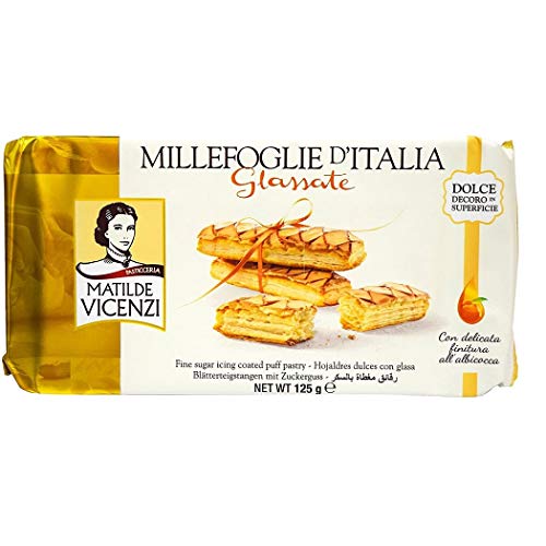 3x Matilde Vicenzi Millefoglie d'Italia Glassate Kekse gefrosteter Blätterteig Aprikosenfüllung 125g 3x Matilde Vicenzi Millefoglie d'Italia Glassate Kekse gefrosteter Blätterteig Aprikosenfüllung 125g von Matilde Vicenzi
