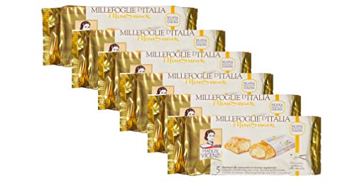 6x Matilde Vicenzi millefoglie Mini snack crema vaniglia Vanillecreme 125g kekse von Matilde Vicenzi