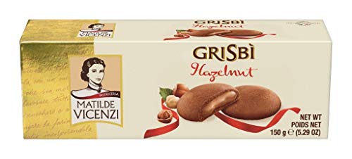 Matilde Vicenzi Grisbi Hazelnut - Italienisches Mürbeteiggebäckmit samtiger Cremefüllung, 14er Pack (14 x 150 g) von Matilde Vicenzi