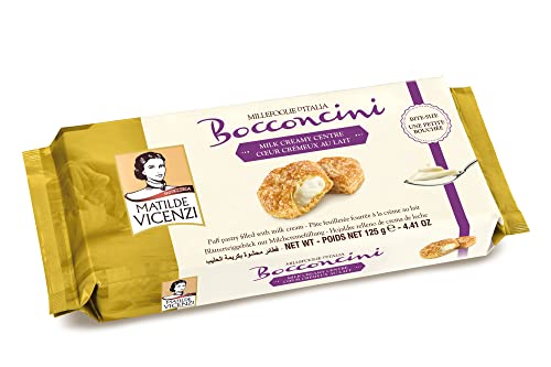 Matilde Vicenzi MilleFoglie Bocconcini Milchcreme - Italienisches Blätterteig Gebäck mit Cremefüllung, 16er Pack (16 x 125 g) von Matilde Vicenzi
