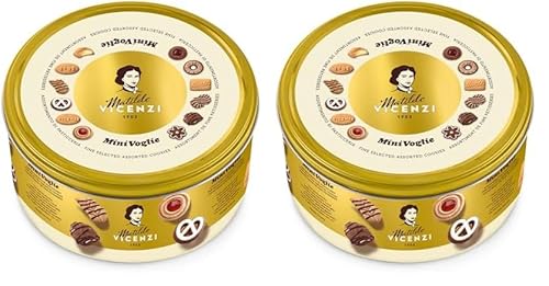 Sambanuts Matilde Vicenzi Minivoglie (500g Metallrunddose) (Packung mit 2) von Matilde Vicenzi