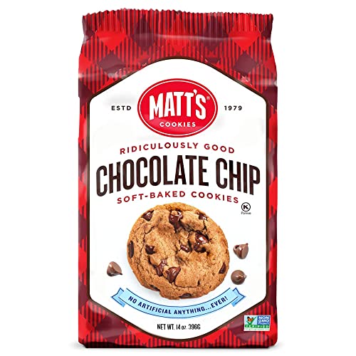 Matt's Cookies, Schokoladenkekse, weich gebackene Kekse, gentechnikfrei, 6 x 298 g Matt's Cookies, Schokoladenkekse, weich gebackene Kekse, gentechnikfrei, 6 x 298 g von Matt's Cookies