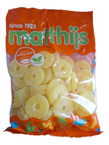 Matthijs veggie Ananas- Scheiben vegetarisches Fruchtgummi 800g Matthijs veggie Ananas- Scheiben vegetarisches Fruchtgummi 800g von Matthijs
