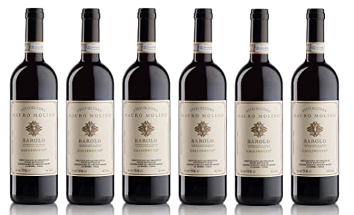 6x 0,75l - 2018er - Mauro Molino - Gallinotto - Barolo D.O.C.G. - Piemonte - Italien - Rotwein trocken 6x 0,75l - 2018er - Mauro Molino - Gallinotto - Barolo D.O.C.G. - Piemonte - Italien - Rotwein trocken von Mauro Molino