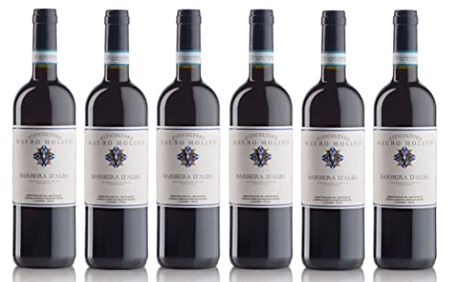 6x 0,75l - 2020er - Mauro Molino - Barbera d'Alba D.O.C. - Piemonte - Italien - Rotwein trocken von Mauro Molino