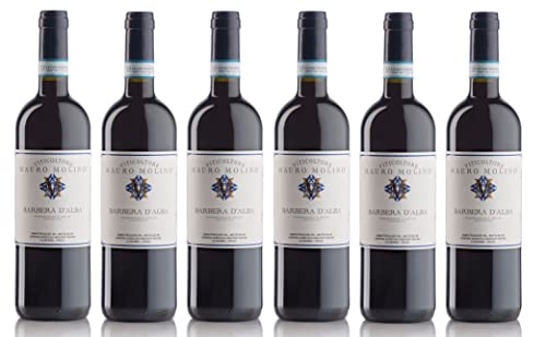6x 0,75l - 2020er - Mauro Molino - Barbera d'Alba D.O.C. - Piemonte - Italien - Rotwein trocken von Mauro Molino
