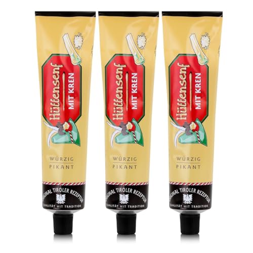 3er Pack Mautner Markhof Hüttensenf mit Kren Meerrettich (3x 200gr) von Mautner