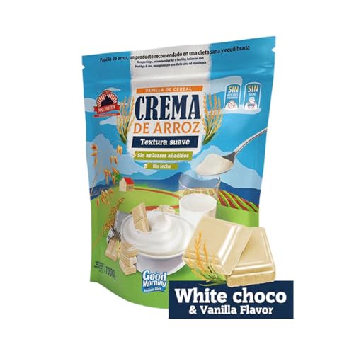 Max protein - Good Morning Rice Cream (1kg) - Cremes aus Reis - Ideal für das Frühstück - Vanille Weiße Schokolade von Max Protein
