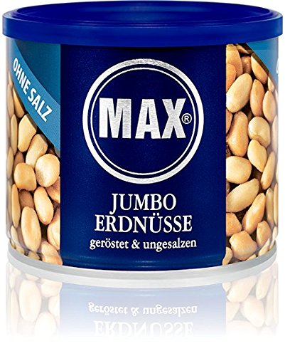 MAX JUMBO ERDNÜSSE - geröstet & ungesalzen (6er Karton) von MAX