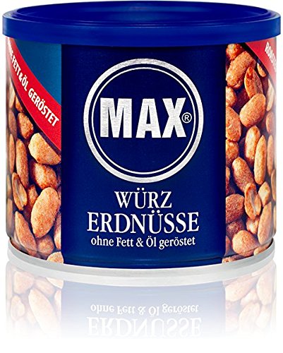 MAX WÜRZ ERDNÜSSE - ohne Fett & Öl geröstet (6er Karton) von Max