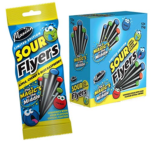 MAXILIN SOUR LIQUORICE FLYERS - 12 COUNT von MAXILIN
