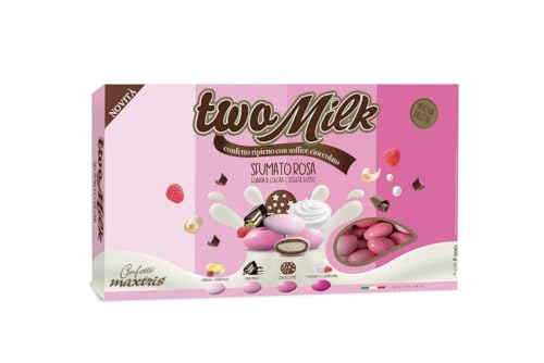 Matrix Dragees Two Milk, blass-rosa, 1 kg Schachtel. von Confetti Maxtris