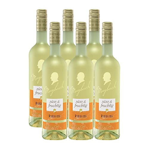 Maybach Riesling QbA süß und fruchtig (6 x 0.75 l) von Maybach