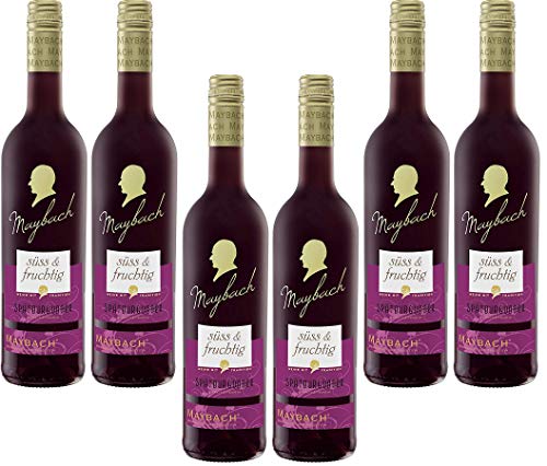 Maybach Spätburgunder Rotwein süß und fruchtig(6 x 0.75 l) von Maybach