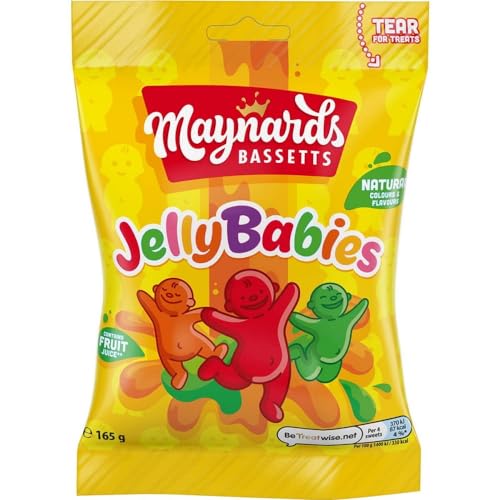 Maynards Bassetts Jelly Babies Sweets Bag 165g (Pack of 6) von Bassett's