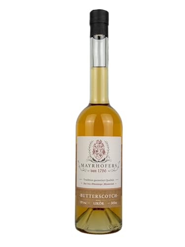 Butterscotch Likör - 18% Vol. - 500 ml - Vegan - Karamell von Mayrhofers von 1796