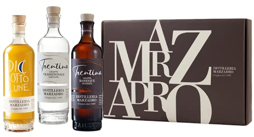 Marzadro Collezione Grappe – Exklusives Grappa-Geschenkset (Diciotto Lune, Morbida, Tradizionale - 3 x 0,2 l) Marzadro Collezione Grappe – Exklusives Grappa-Geschenkset (Diciotto Lune, Morbida, Tradizionale - 3 x 0,2 l) von Marzadro