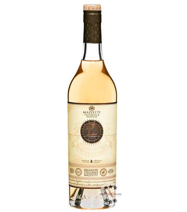 Mazzetti Brandy Italiano 12 Anni (40 % Vol., 0,7 Liter) von Mazzetti d’Altavilla