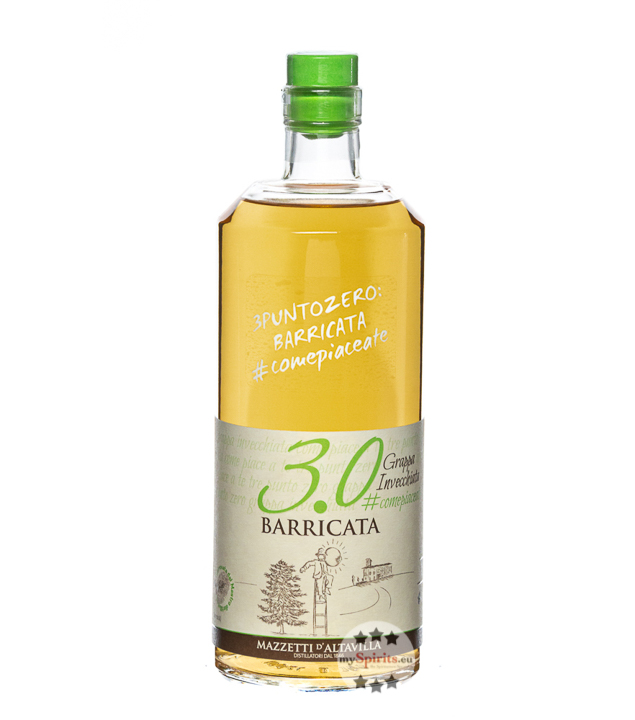 Mazzetti 3.0 Grappa Barricata  (40 % Vol., 1,0 Liter) von Mazzetti d’Altavilla