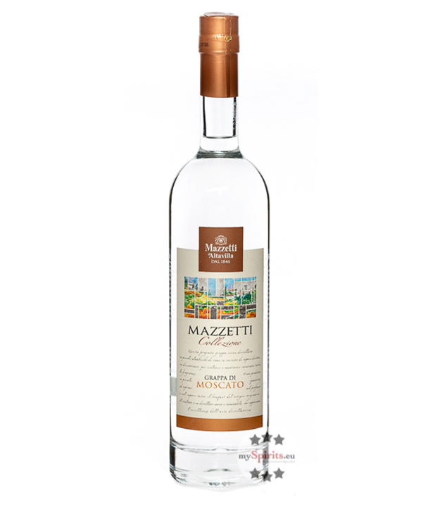 Mazzetti Grappa di Moscato (43 % Vol., 0,7 Liter) von Mazzetti d’Altavilla