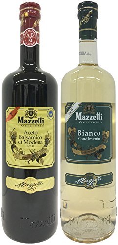 Probierpaket: Mazzetti Aceto Balsamico di Modena IGP Tino Tipico (1 x1L) + Mazzetti Condimento Bianco (1 x 1L) von Mazzetti