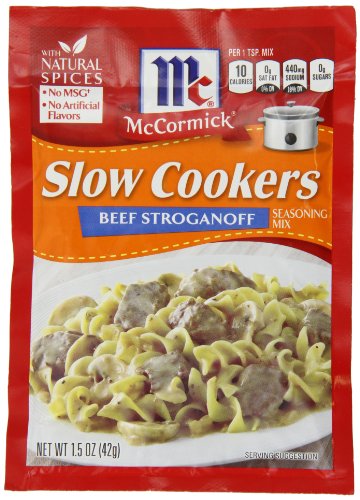 McCormick Rind Stroganoff Gewürz, 42,45 Gramm Pakete (Pack mit 12) von McCormick