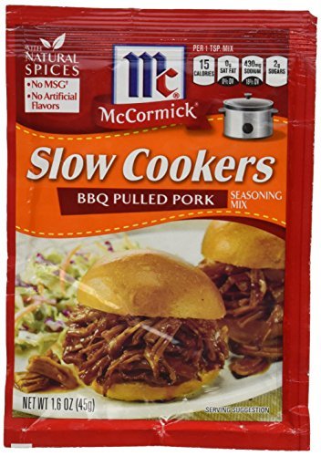 McCormick Slow Cookers: BBQ Pulled Pork (Pack of 4) 1.6 oz Packets by McCormick