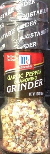 McCormick's GARLIC PEPPER Seasoning GRINDER 1.23oz by N/A
