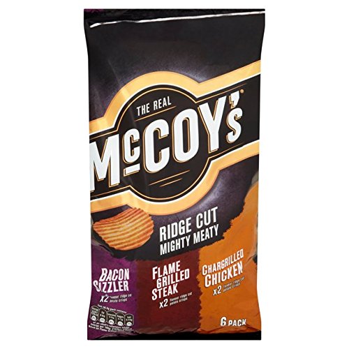 McCoys Mighty Meaty Variety Crisps 6 X 32G von McCoys