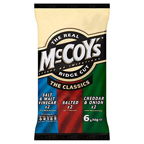McCoys Ridge Cut Crisps - Klassik Variety (6x30g) - Packung mit 2 von McCoy's