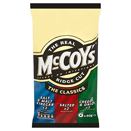 Mccoys Grat Geschnitten Chips Vielzahl 30G X 6 Pro Packung von McCoys