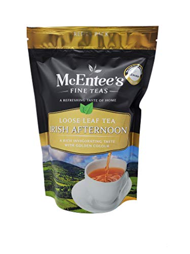 McEntee's Irish Afternoon Loose Tea , 250-g-Beutel – Loser Tee – Eine kräftige und aromatische Mischung aus losen Schwarztees aus Ceylon, Kenia und Assam von McEntee's Tea